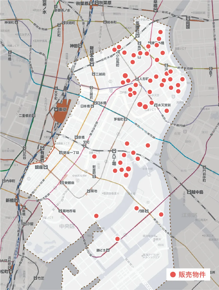 中央区エリア販売実績1位画像